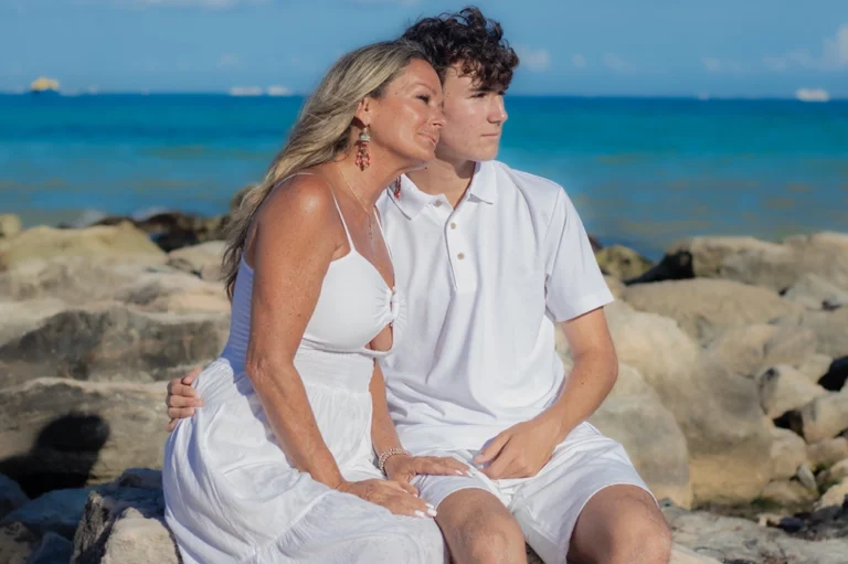 sesion familiar de fotos en la playa